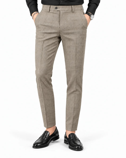Checked Tailored Trousers