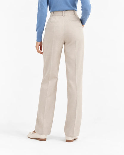 Textured High-Waist Trousers