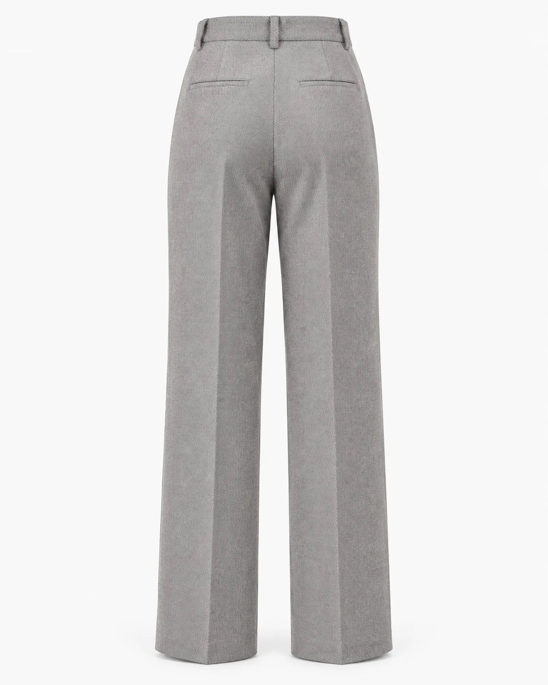 Textured High-Waist Trousers